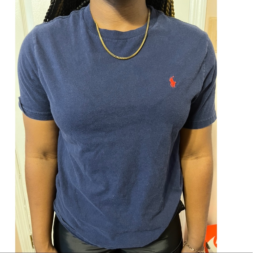 Very nice navy blue polo shirt !